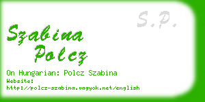 szabina polcz business card